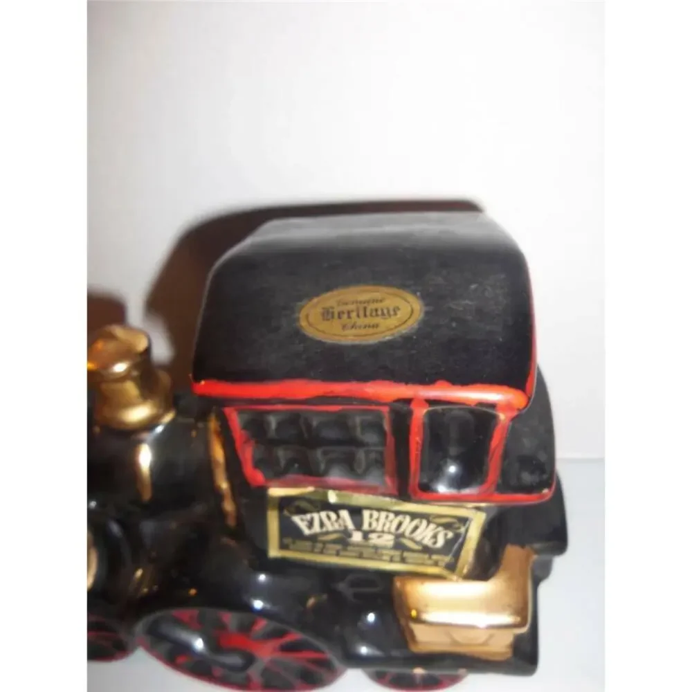 Ezra Brooks Whiskey Heritage Train Engine Decanter Locomotive Empty -021507